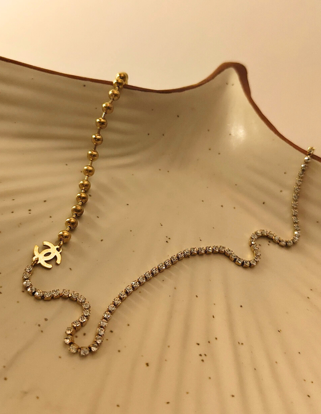 CD Designer Studded Chain