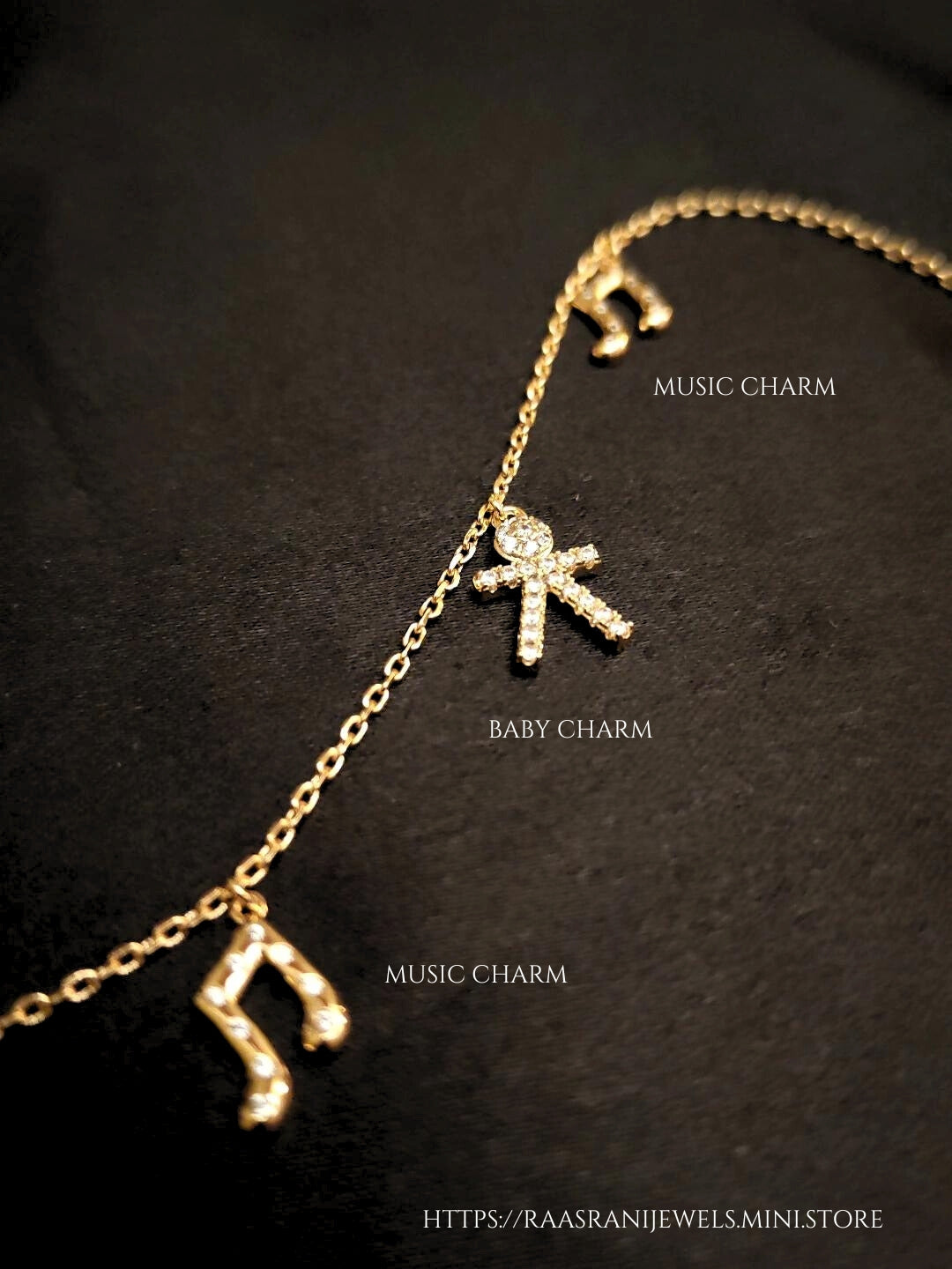 Baby & Music Charm Bracelet