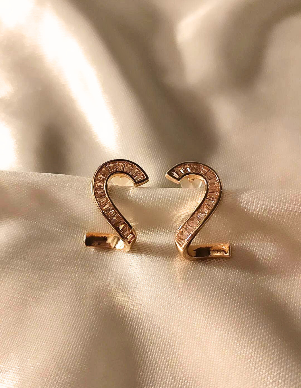 S-Style Anti Tarnish RoseGold Stud Earrings