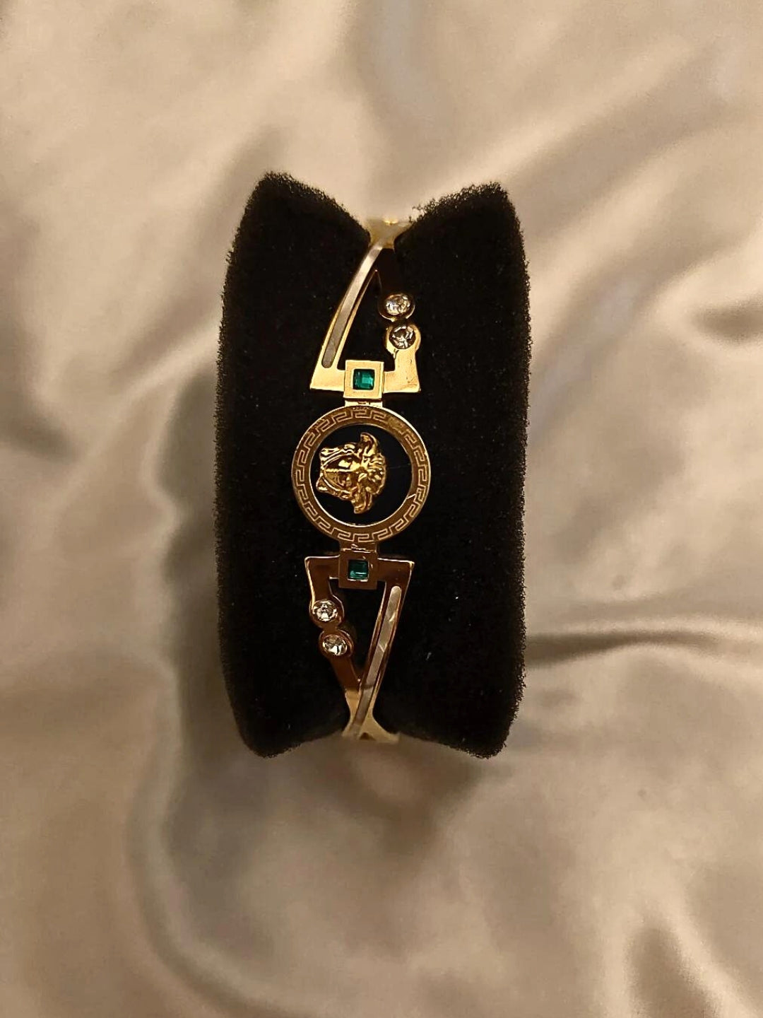 18KT Gold plated Brand Inspired Stone Bracelet