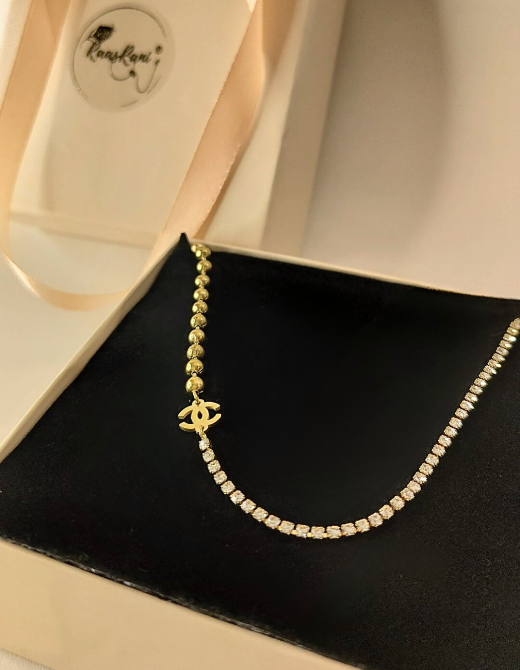 CD Designer Studded Chain
