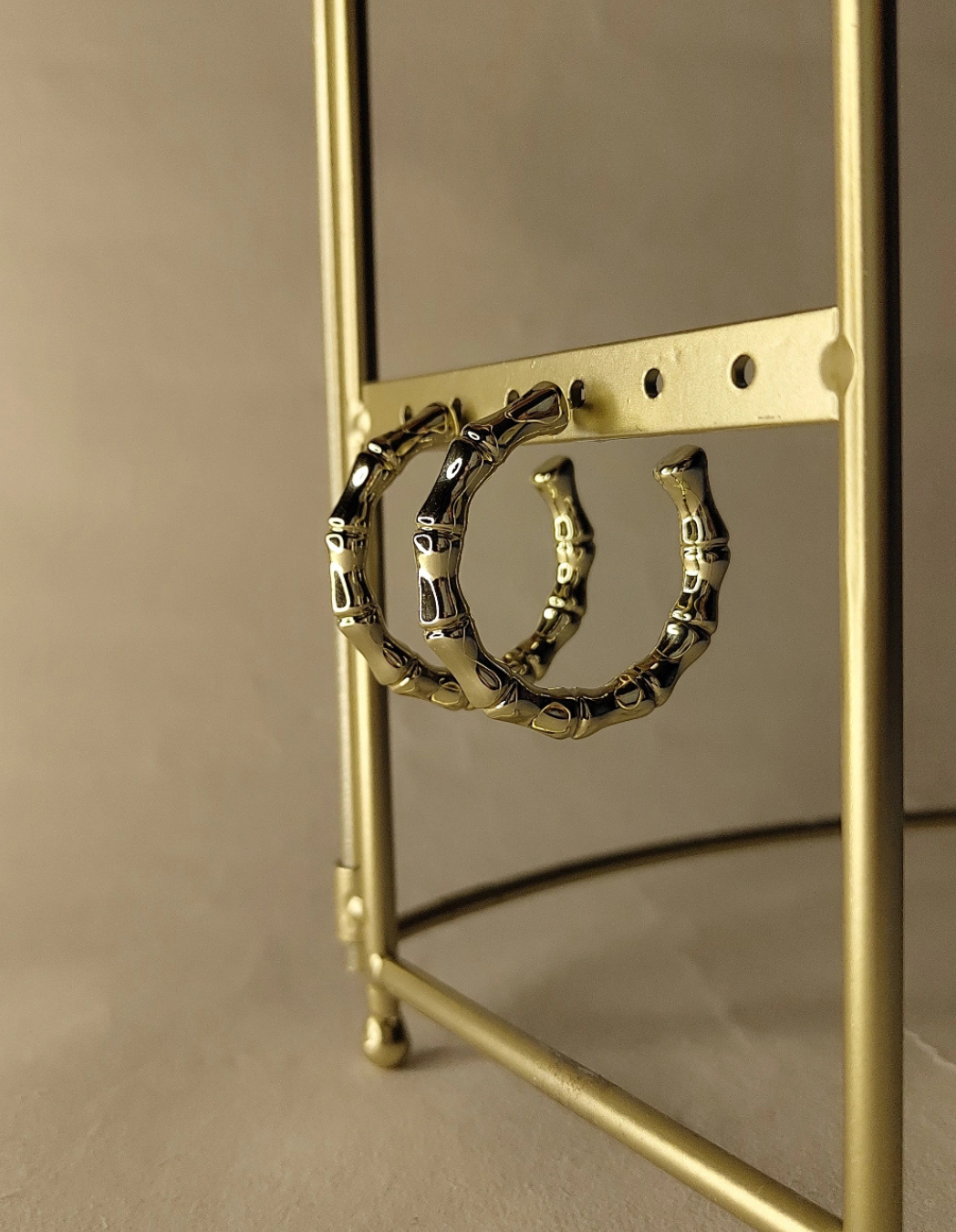 Bamboo Big Hoops