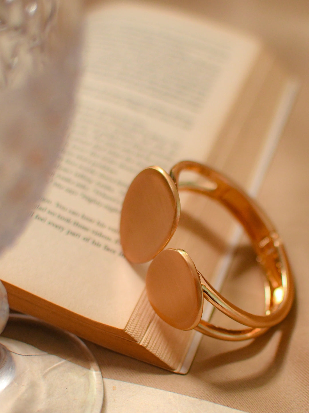Modern Sculptural Cuff – 18K Gold Plated Statement Bracelet