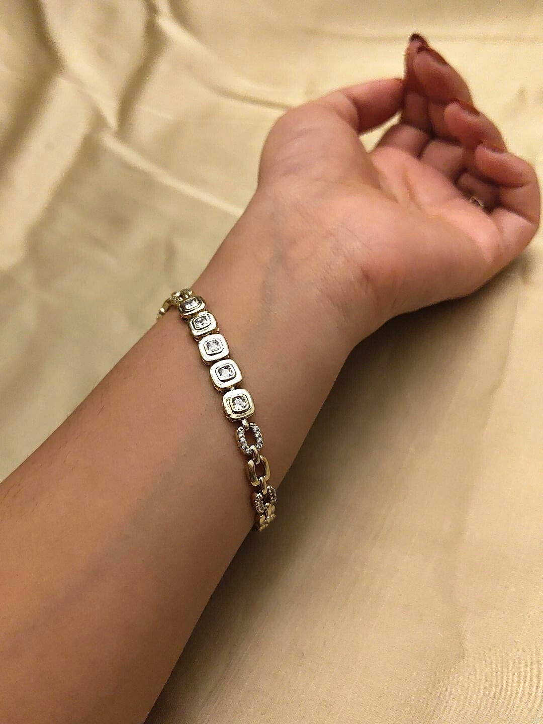 Quad Studded Clasp design Bracelet
