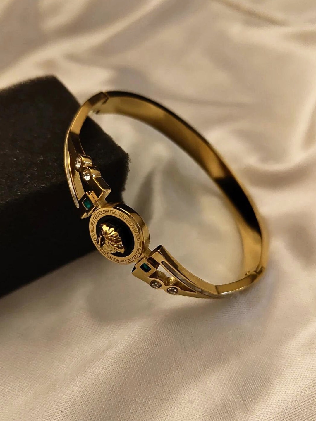18KT Gold plated Brand Inspired Stone Bracelet