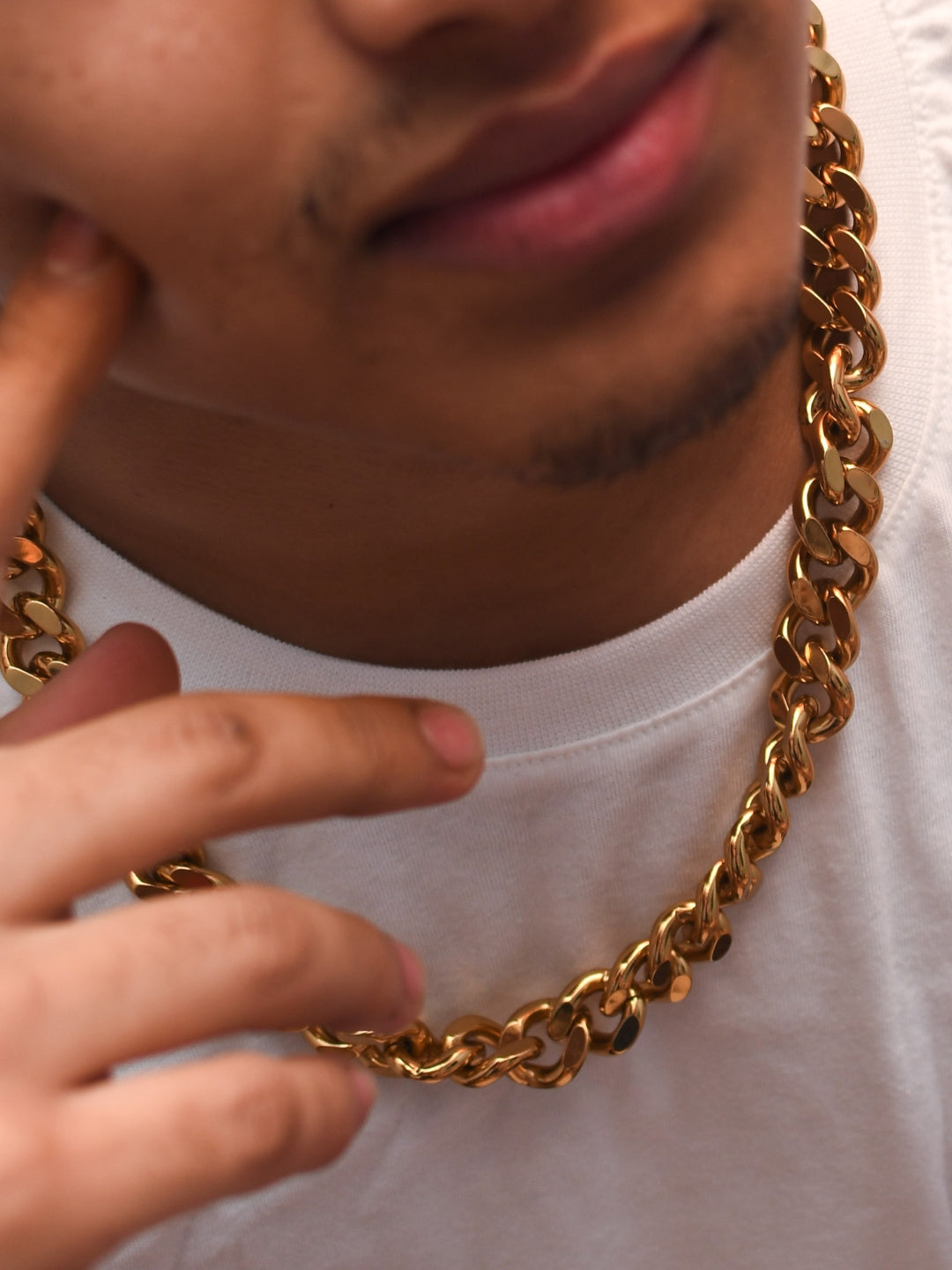 Chunky Gold Statement Chain 15mm – 18k Gold Plated Stainless Steel