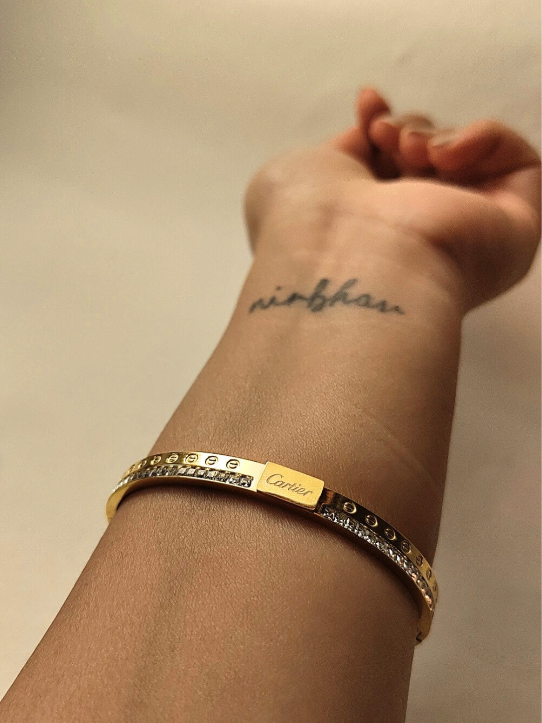 Brand Inspired Single line Studded Bracelet