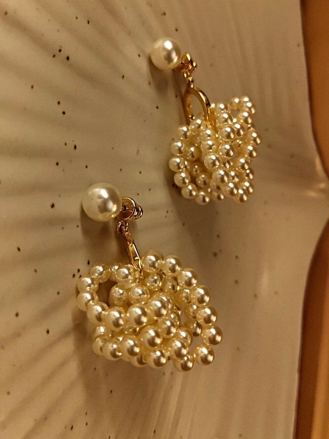 18K Gold Statement Pearl Drop Earrings – Anti-Tarnish & Luxe