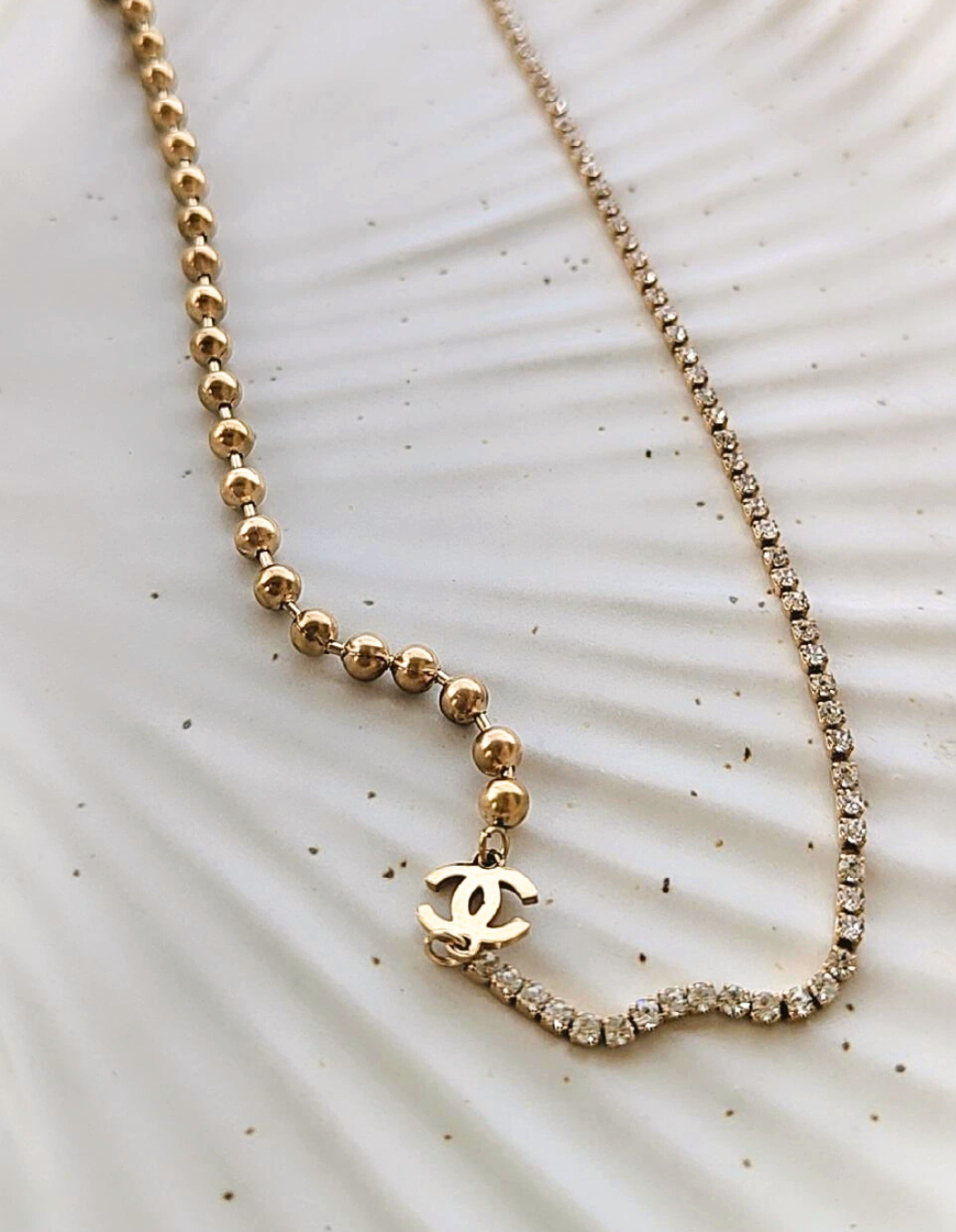 CD Designer Studded Chain