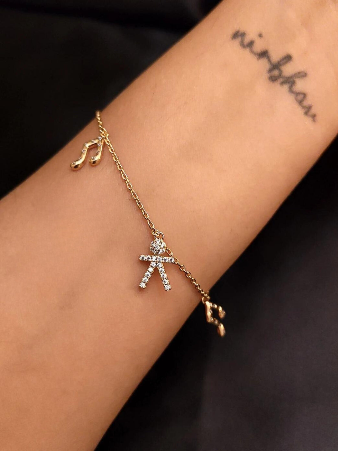 Baby & Music Charm Bracelet