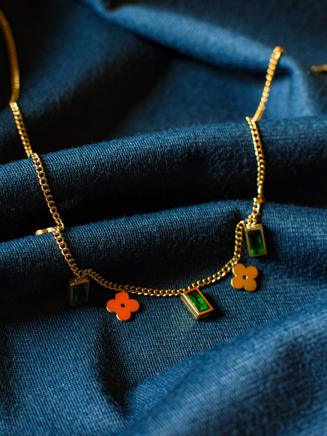 Emerald Clover Bead Chain