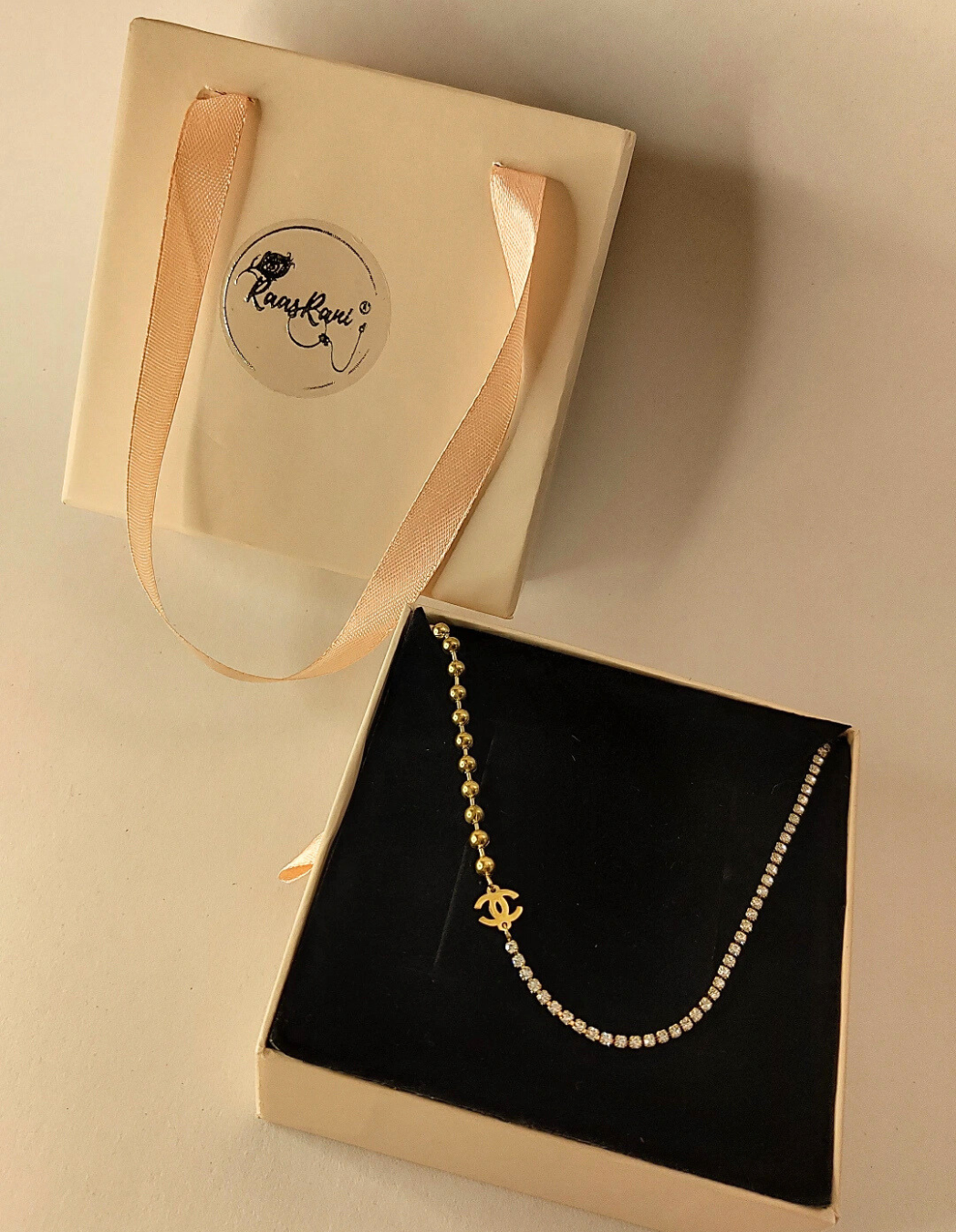 CD Designer Studded Chain