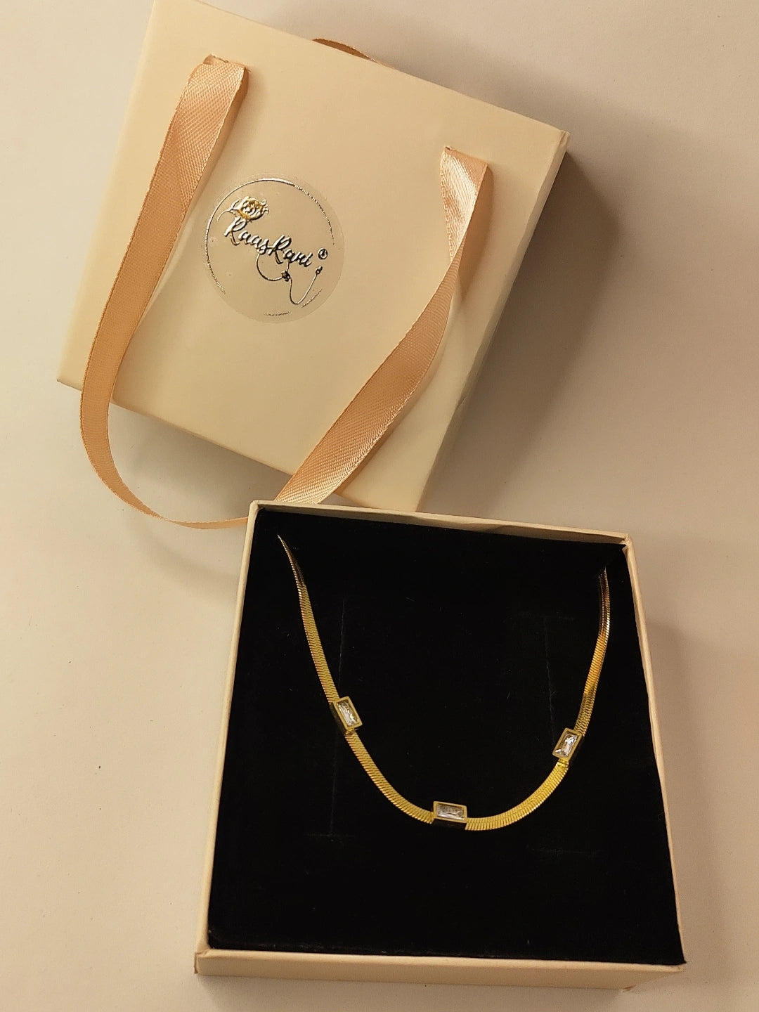 Rectangle Beaded Neckpiece