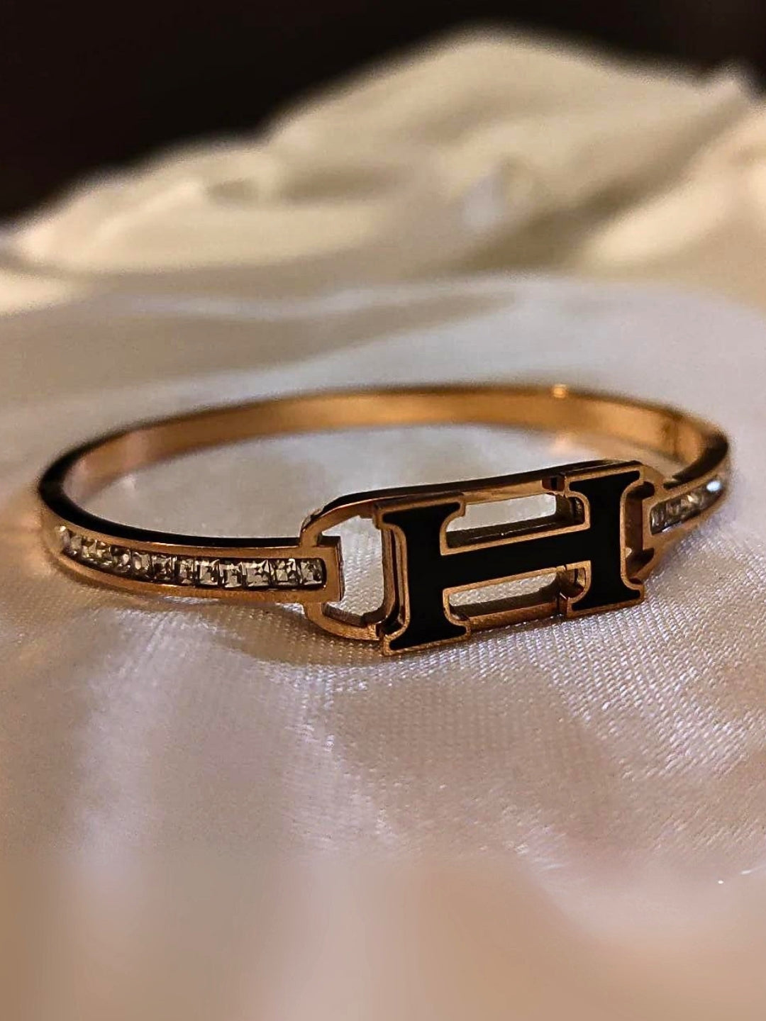 RoseGold Brand Inspired Stone Bracelet