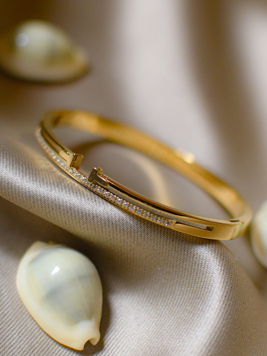 Elegant Gold CZ Bracelet – Anti-Tarnish, Small Wrist Fit