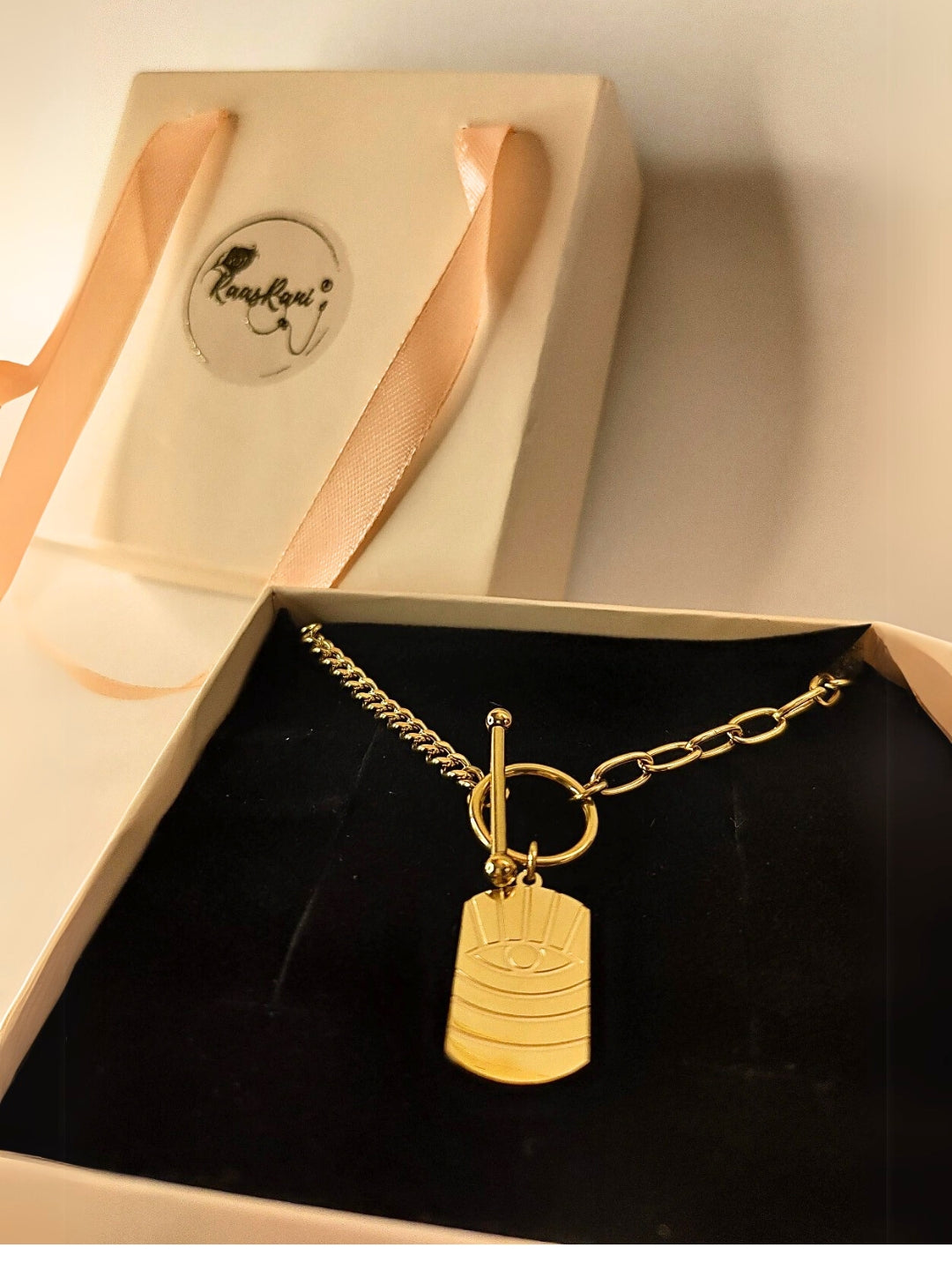 Evil Eye Gold Neckpiece