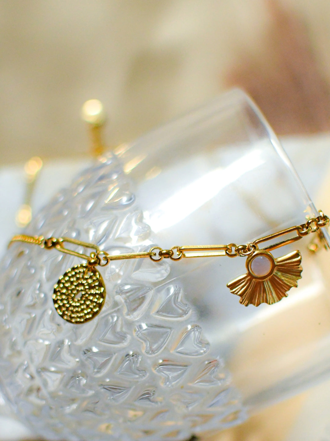 Shell Charms Gold Neckpiece – Anti-Tarnish, Adjustable, Waterproof