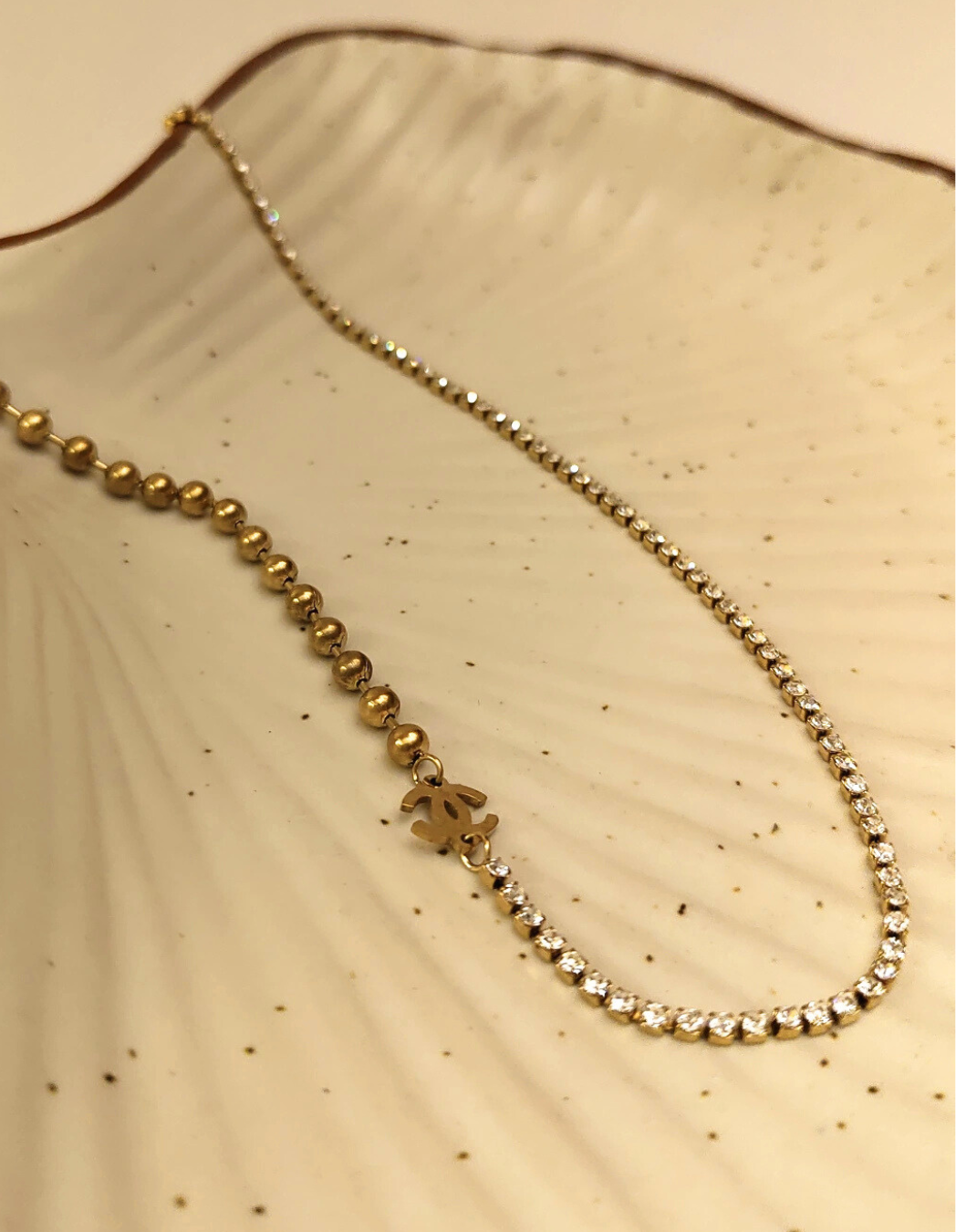 CD Designer Studded Chain