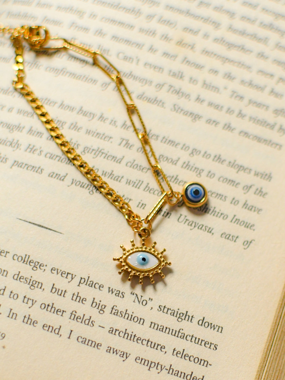 Evil Eye Gold Bracelet – Anti-Tarnish, Adjustable & Waterproof