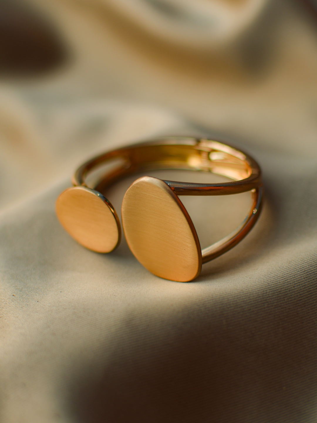 Modern Sculptural Cuff – 18K Gold Plated Statement Bracelet