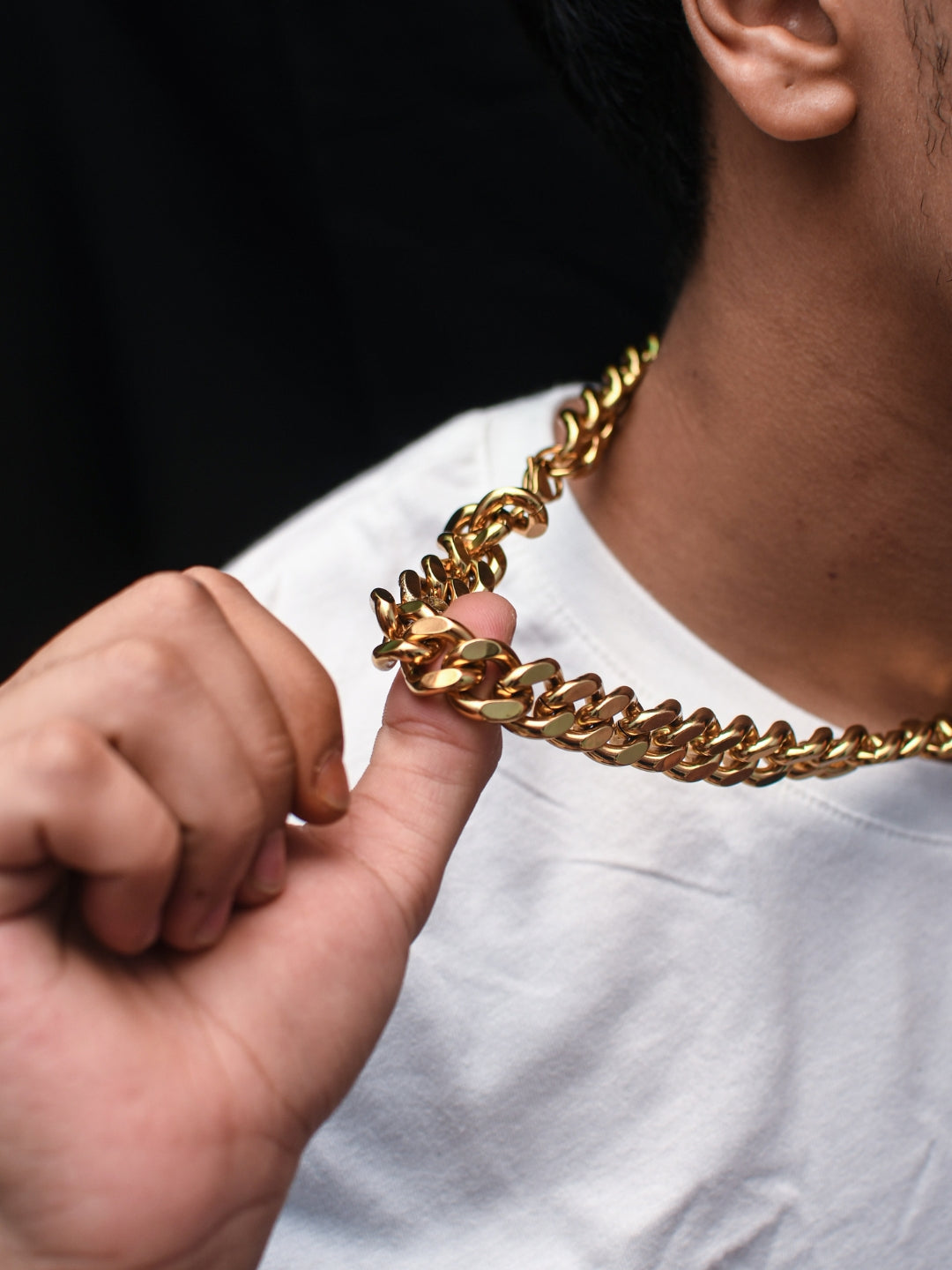 Chunky Gold Statement Chain 15mm – 18k Gold Plated Stainless Steel
