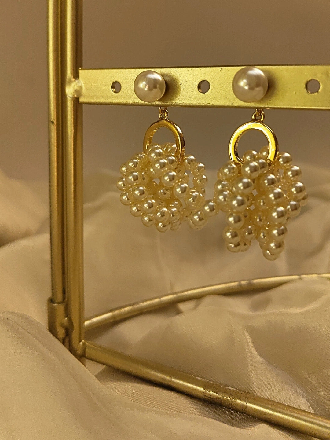 18K Gold Statement Pearl Drop Earrings – Anti-Tarnish & Luxe