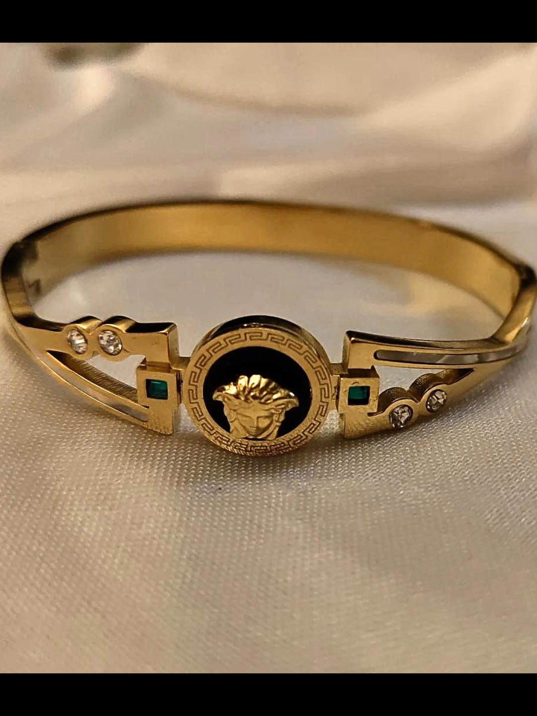 18KT Gold plated Brand Inspired Stone Bracelet