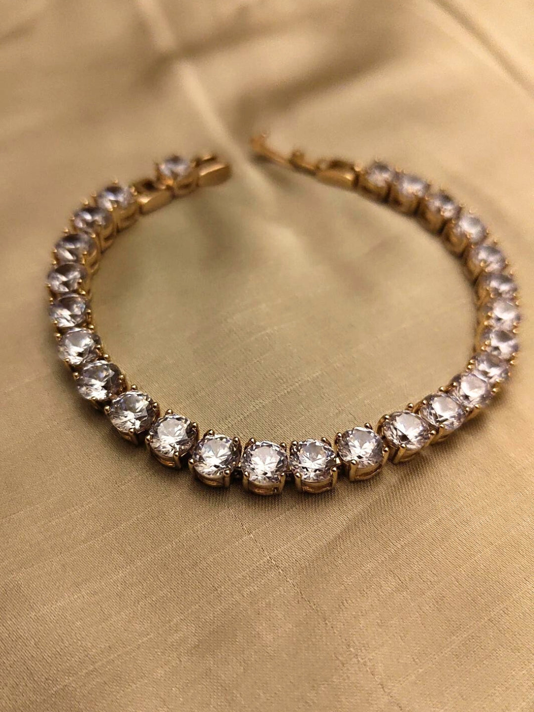Full studded Tennis bracelet (Thick)