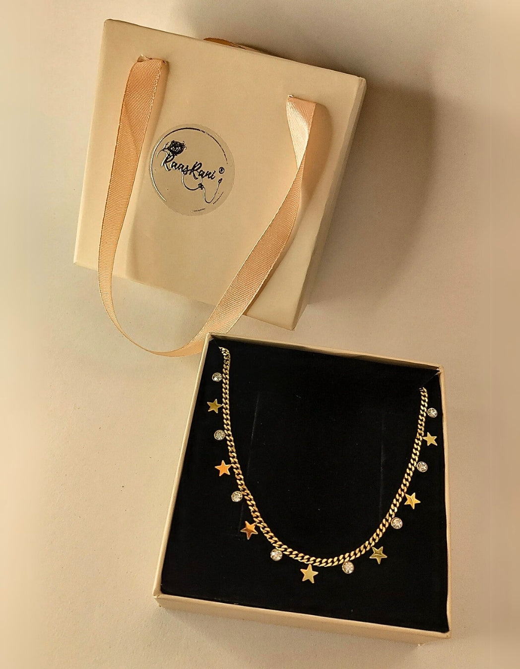 Beaded Charm (Stars ) Neckpiece