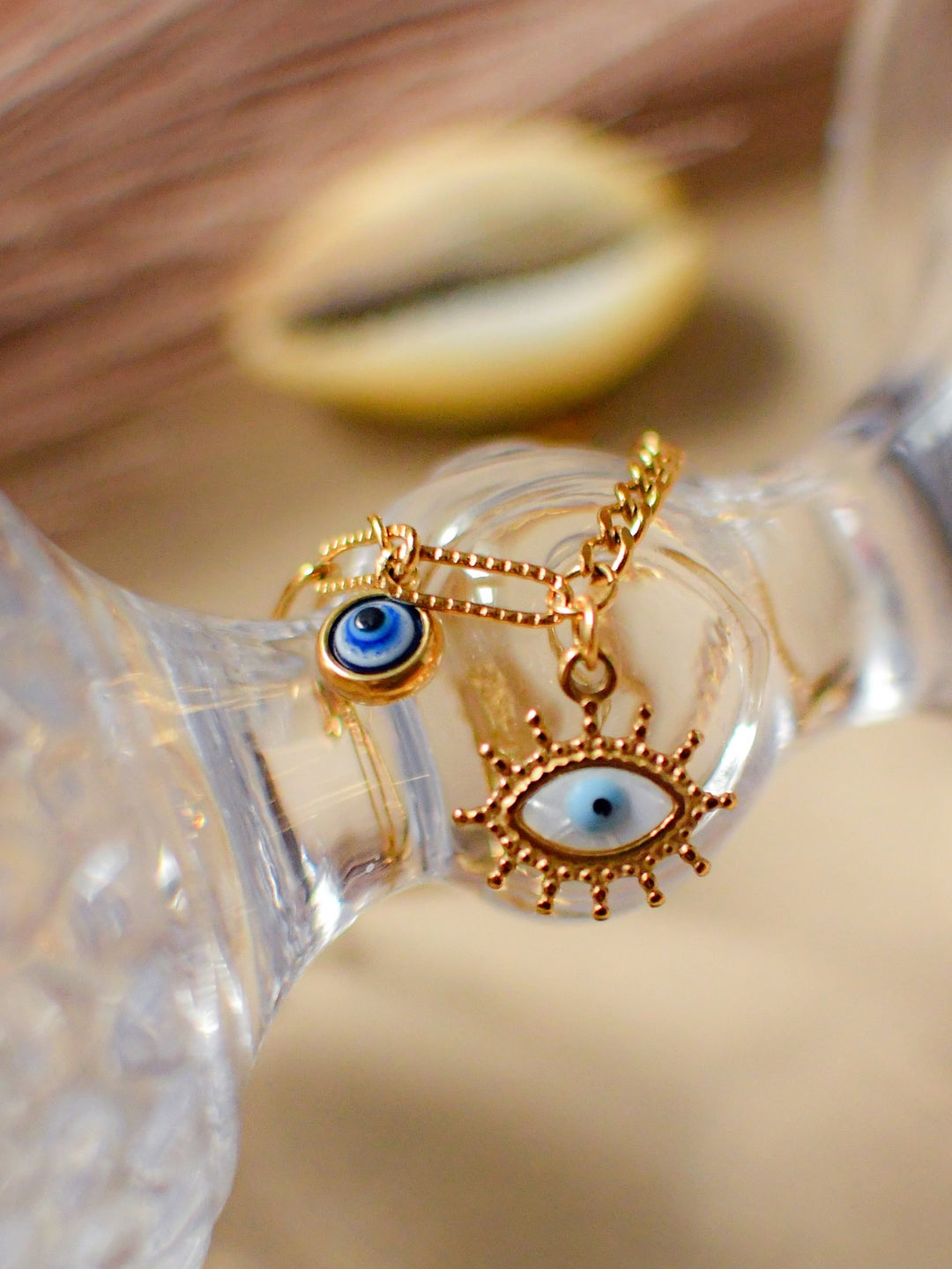 Evil Eye Gold Bracelet – Anti-Tarnish, Adjustable & Waterproof