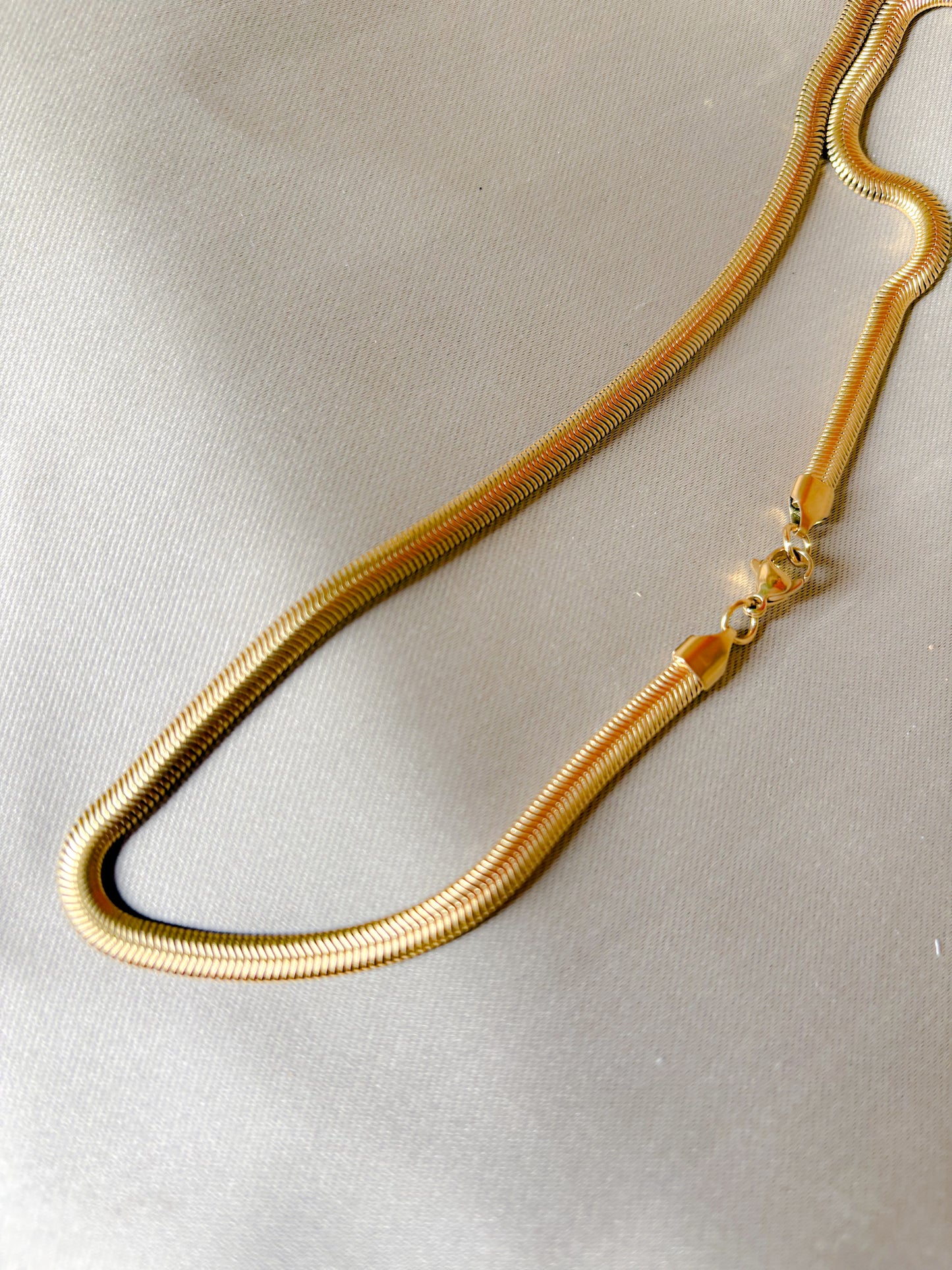 Gold-Plated Thick Snake Chain – Everyday Layering Essential