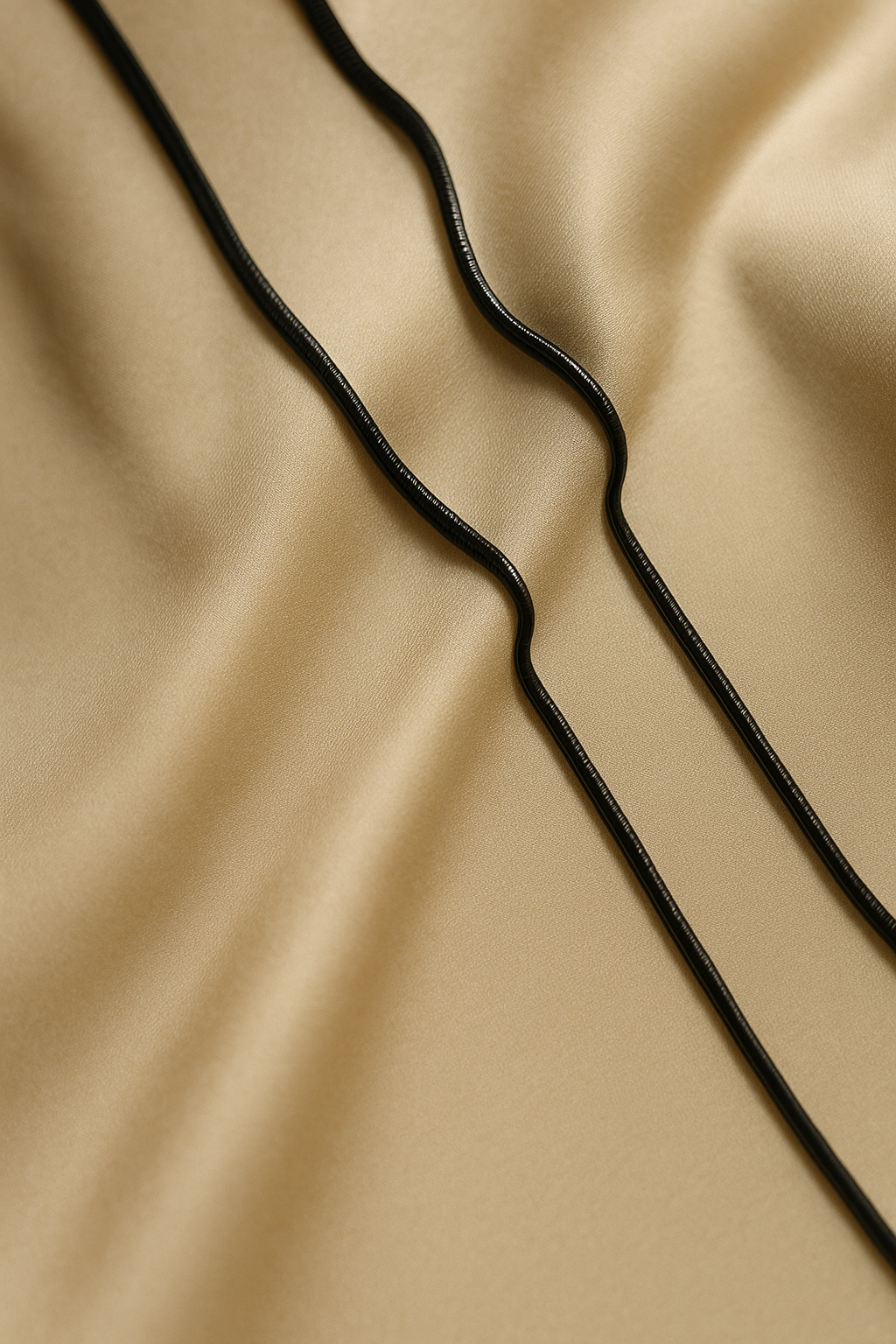 Men’s Sleek Black Chain – Water & Sweat Resistant