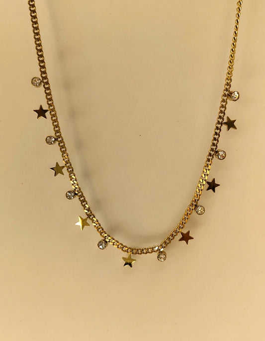 Beaded Charm (Stars ) Neckpiece