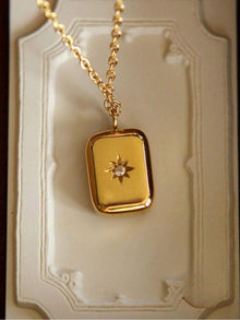 18K Gold Star Bar Pendant Necklace | Anti Tarnish Everyday Chain