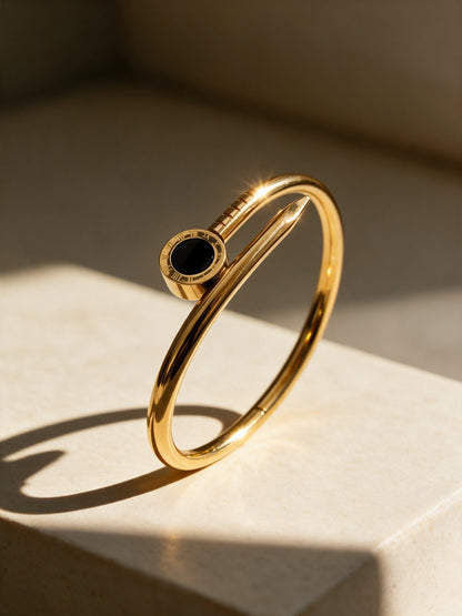 Chiave Black Onyx Nail  Bracelet