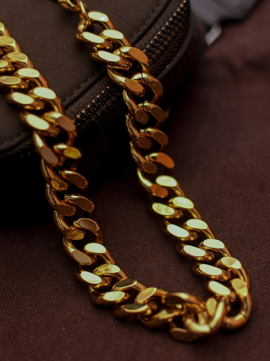 Chunky Gold Statement Chain 15mm – 18k Gold Plated Stainless Steel