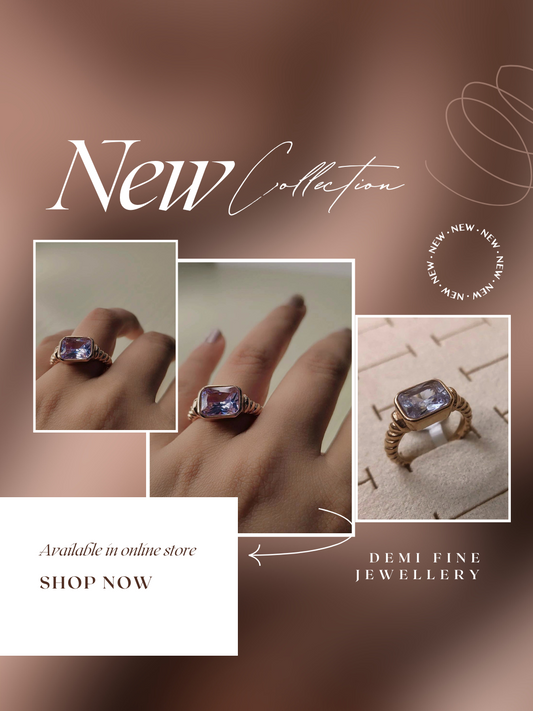 RoseGold Quad Solitaire Ring