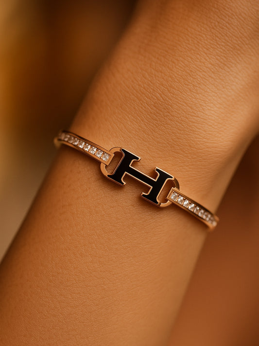 RoseGold Brand Inspired Stone Bracelet
