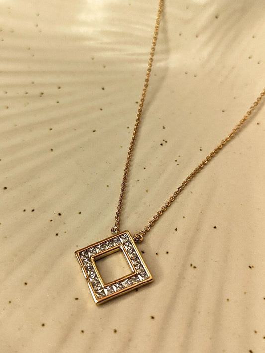 Quad Studded Rose Gold Neckpiece