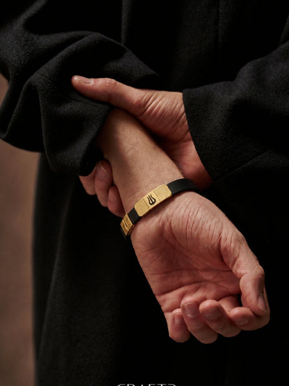 Trishul Engraved Band Bracelet for Men