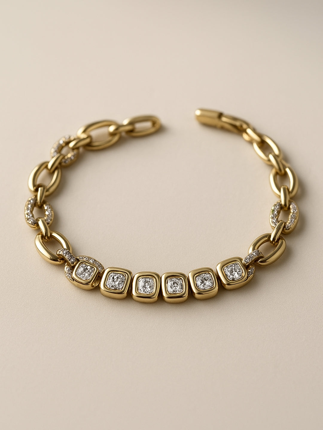 Quad Studded Clasp design Bracelet