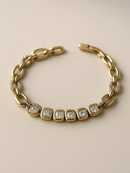 Quad Studded Clasp design Bracelet