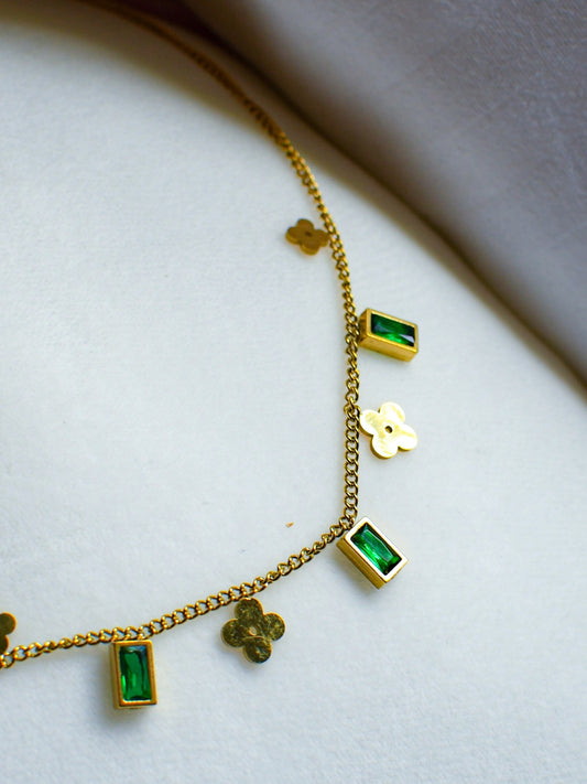 Emerald Clover Bead Chain
