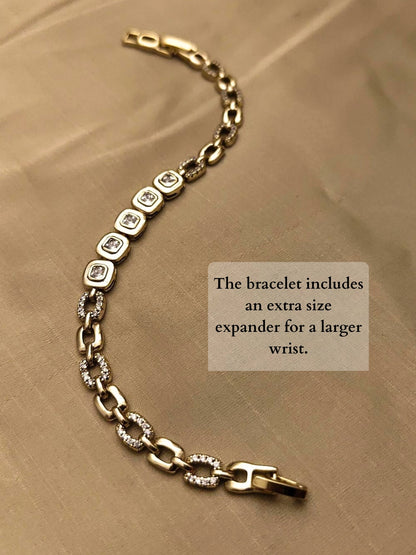 Quad Studded Clasp design Bracelet