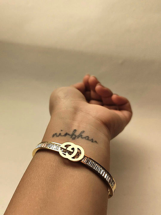 Brand Inspired Full Studded Bracelet