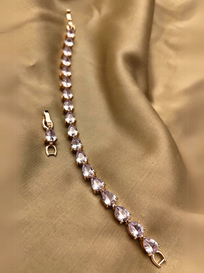 Teardrop Stone Tennis Bracelet