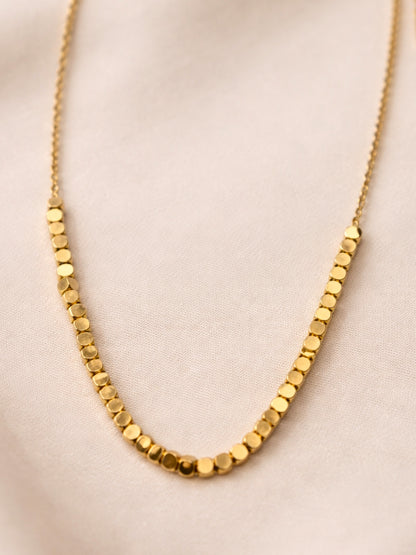 Quad Beads Chain Necklace – 18K Gold Plated Anti-Tarnish Neckpiece