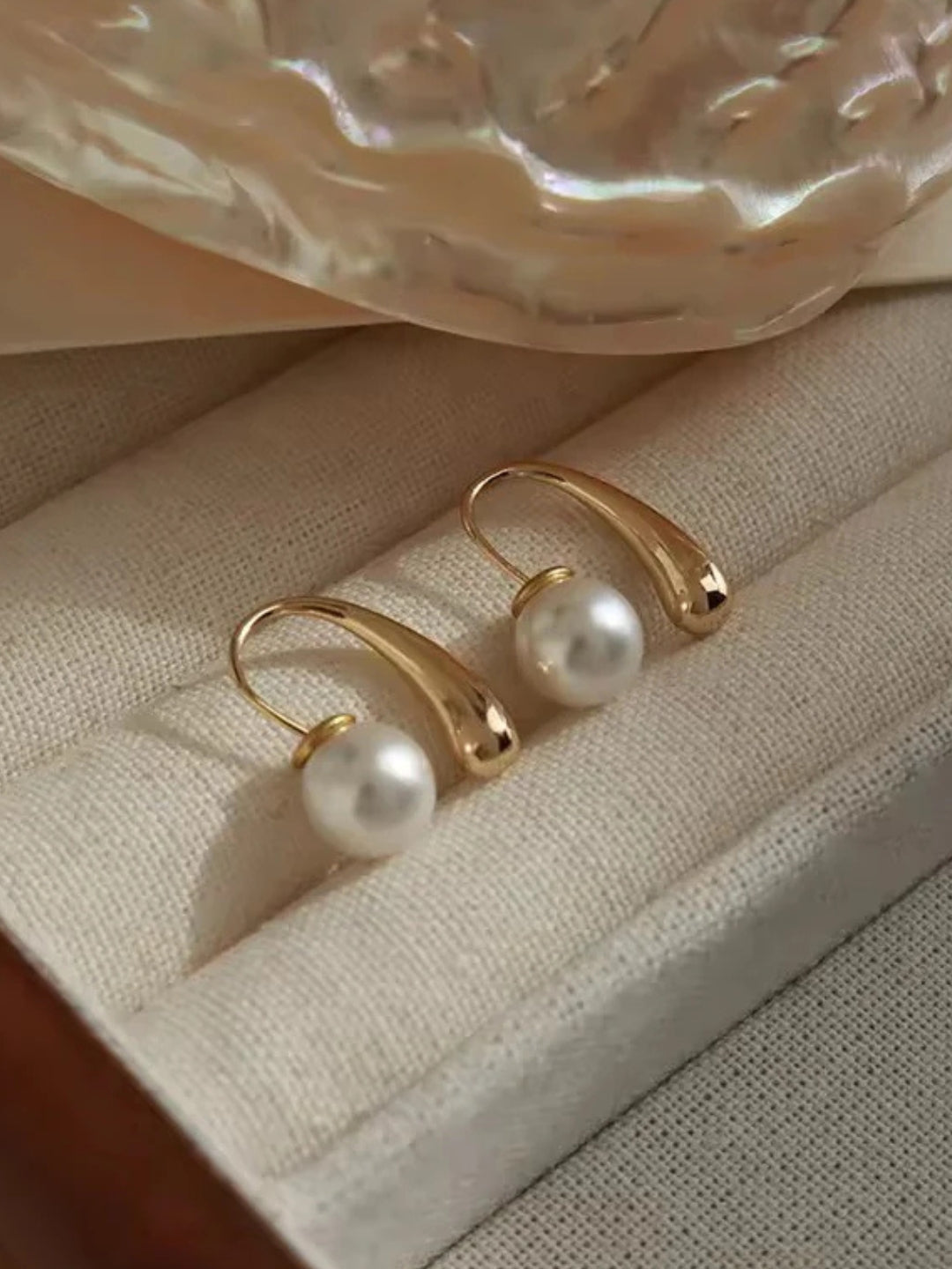 Gold Pearl Stud Earrings – Dainty Everyday Minimal Jewelry