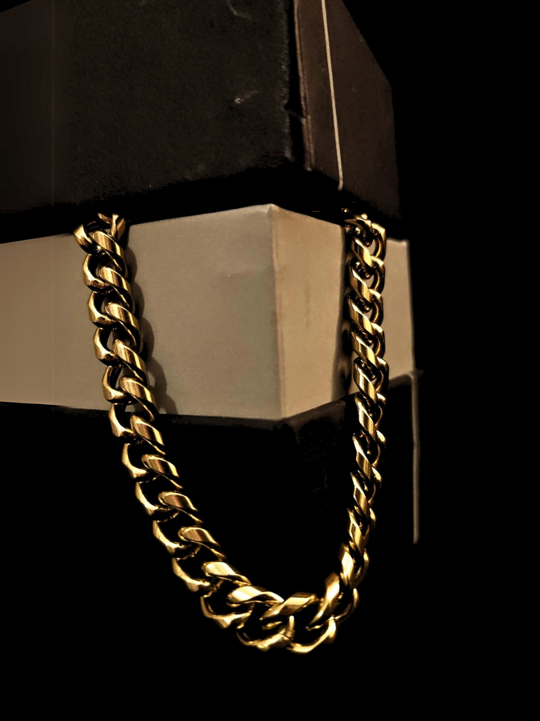 Gold Cuban Chain Bracelet (Thin)