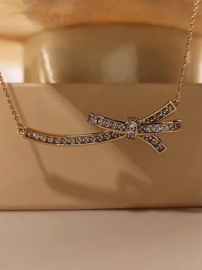 Statement Bow Pendant Necklace | Bold. Feminine. Unmissable.